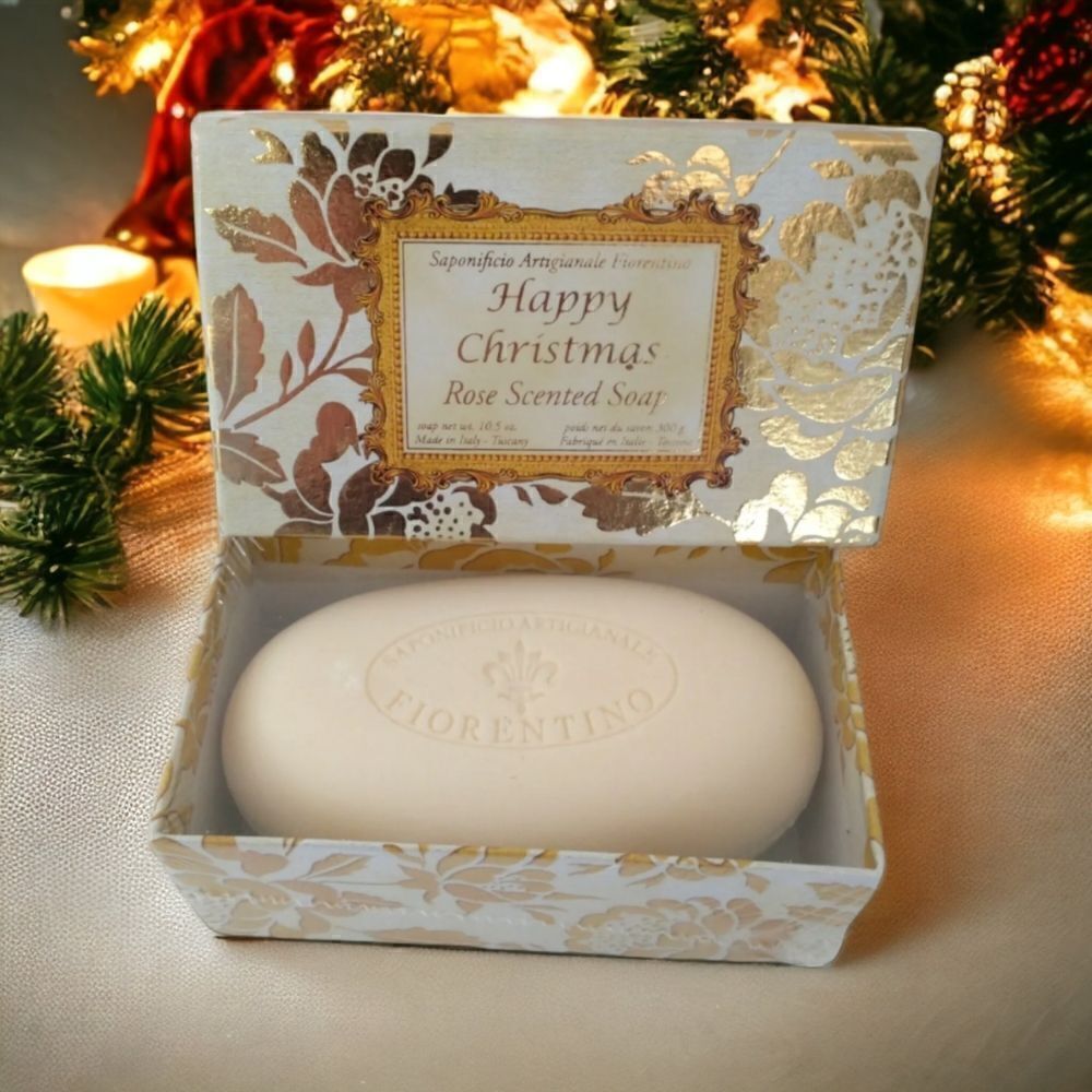 ‎Italian Rose Scented Soap Sapinificio Artigianale Forentina New Tuscany Italy.